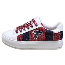 "As Is" Officially Licensed NFL Lace-Up Sparkle Sneaker by Cuce Sho...