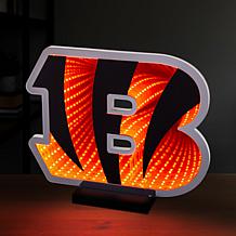 "As Is" Officially Licensed NFL LED Logo Infinity Light  - Bengals