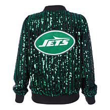 "As Is" Officially Licensed NFL Women's Sequin Jacket by Cuce