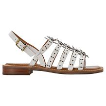 "As Is" Patricia Nash Erba Floral Caged Leather Sandal