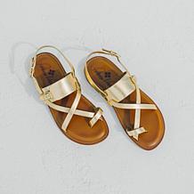 "As Is" Patricia Nash Fidella Leather Slingback Sandal