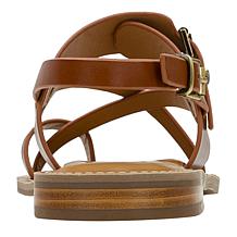 "As Is" Patricia Nash Fidella Leather Slingback Sandal