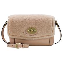 "As Is" Patricia Nash Gradina Leather & Sheepskin Crossbody Bag