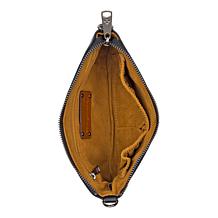 "As Is" Patricia Nash Laurina Leather Crossbody with Wristlet Strap