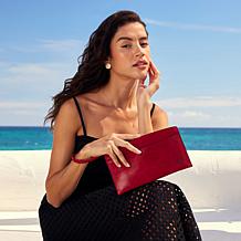 "As Is" Patricia Nash Mailee Leather Pouch with RFID Protection