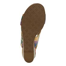 "As Is" Patricia Nash Mirella Leather Wedge Sandal