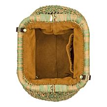 "As Is" Patricia Nash Morgane Frame Woven Crossbody