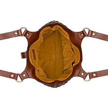"As Is" Patricia Nash Pitassi Woven Leather Tote