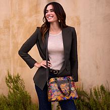 "As Is" Patricia Nash Rosora Leather Satchel