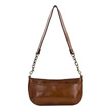 "As Is" Patricia Nash Sassi Leather Crossbody Baguette