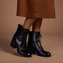 "As Is" Patricia Nash Sicily Leather Lace-Up Ankle Boot