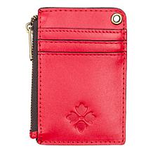 "As Is" Patricia Nash Viera Leather Card Case Lanyard