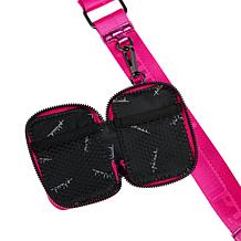 "As Is" Phluid Metallic Logo-Embossed Triangular Crossbody Bag