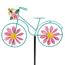 "As Is" Plow and Hearth Metal Bicycle Wind Spinner Garden Stake