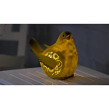 "As Is" Plow and Hearth Solar Resin Bird Garden Decor