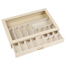 "As Is" Prestige™ Croco-Embossed Single Drawer Jewelry Box - 16-Com...