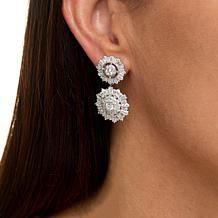 "As Is" Radiance by Absolute™ 10.32ctw Sim. Diamond Flower Earrings