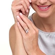 "As Is" Radiance by Absolute™ 3.30ct Trilliant Cut Solitaire Wrap Ring