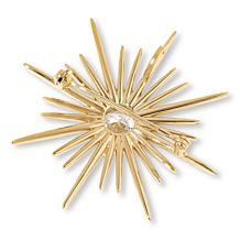 "As Is" Radiance by Absolute™ Couture Silver 5.63ctw Sunburst Brooch