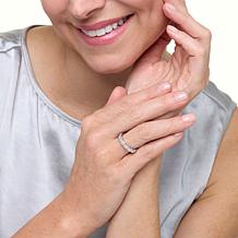 "As Is" Radiance by Absolute™ Sim. Diamond Trilliant Cut Infinity Ring