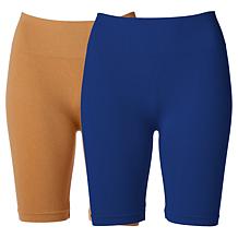 "As Is" Rhonda Shear 2-pack Ahh Seamless Cotton Smoothing Longline ...