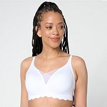 "As Is" Rhonda Shear 2-pack Gel Bra with Scalloped Edge Detail