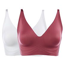 "As Is" Rhonda Shear 2-pack Gel Bra without Back Closure