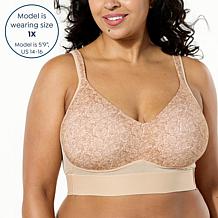 "As Is" Rhonda Shear 2-pack Molded Cup Bra with Cross Back Mesh Detail