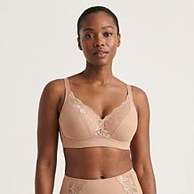 "As Is" Rhonda Shear 2-pack Molded Cup Lace Bra with Invisible Edge