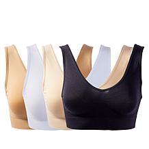 "As Is" Rhonda Shear 4-pack Seamless Ahh Bra