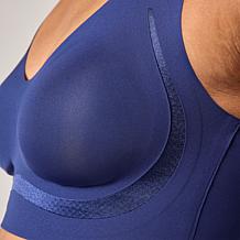 "As Is" Rhonda Shear Invisible Edge Satin-Trim Bra