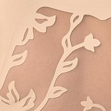 "As Is" Rhonda Shear Pullover Gel Bra with Floral Mesh Back