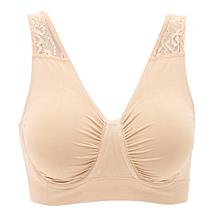 "As Is" Rhonda Shear Seamless Bra with Lace