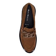 "As Is" Ron White Allison Suede Loafer with Satin Shoe Bag