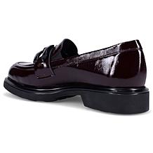 "As Is" Ron White Annora Patent Leather Loafer with Satin Shoe Bag