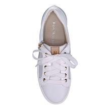 "As Is" Ron White Ophelia Leather Footbed Sneaker
