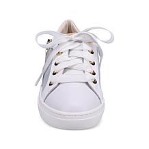 "As Is" Ron White Ophelia Leather Footbed Sneaker