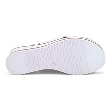 "As Is" Ron White Priya Lightweight Leather Wedge Sandal