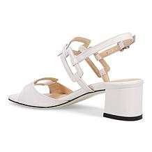 "As Is" Ron White Tristan Lthr Heeled Sndal w All-Day Heels® Tchnology