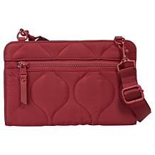"As Is" Samantha Brown 100% Polyester Quilted Travel Wallet Crossbody