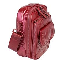 "As Is" Samantha Brown Crossbody Purse with Built-in Wallet