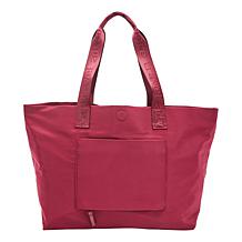 "As Is" Samantha Brown Reversible Solid/Print Tote Bag