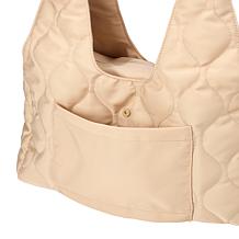 "As Is" Samantha Brown To-Go Quilted Travel Hobo with Crossbody