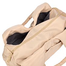 "As Is" Samantha Brown To-Go Quilted Travel Hobo with Crossbody