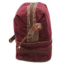 "As Is" Samantha Brown Vintage Tweed Drop Bottom Toiletry Bag