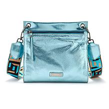 "As Is" Sharif Legacy Caviar Snake-Embossed Leather Crossbody Bag