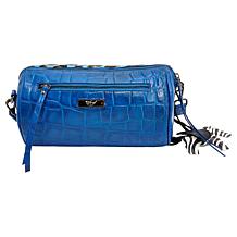 "As Is" Sharif Legacy Haircalf & Croco-Embossed Leather Barrel Cros...