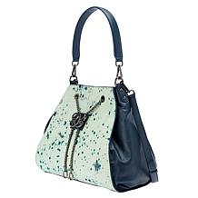 "As Is" Sharif Legacy Haircalf Leather Drawstring Shoulder Bag