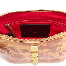 "As Is" Sharif Legacy Leather Sweetheart Studded Wristlet