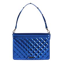 "As Is" Sharif Legacy Metallic Floral Embroidered Satchel